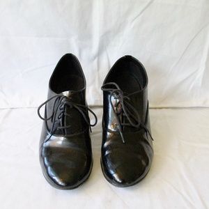 American Apparel Patent Leather Bobby Oxford Heels